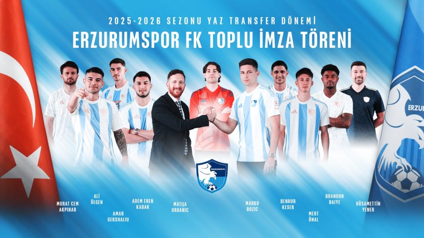 Erzurumspor FK yeni transferlerini tanıttı