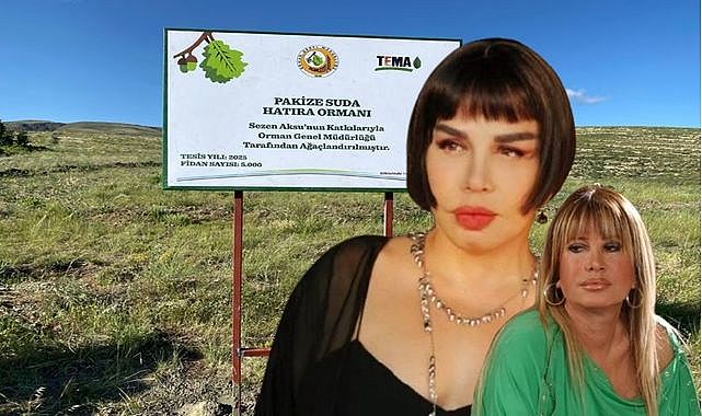 Sezen Aksu Erzurum'da hatıra ormanı kurdu